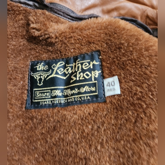 Men's Vintage Leather Jacket size 40 reg - Picture 6 of 9